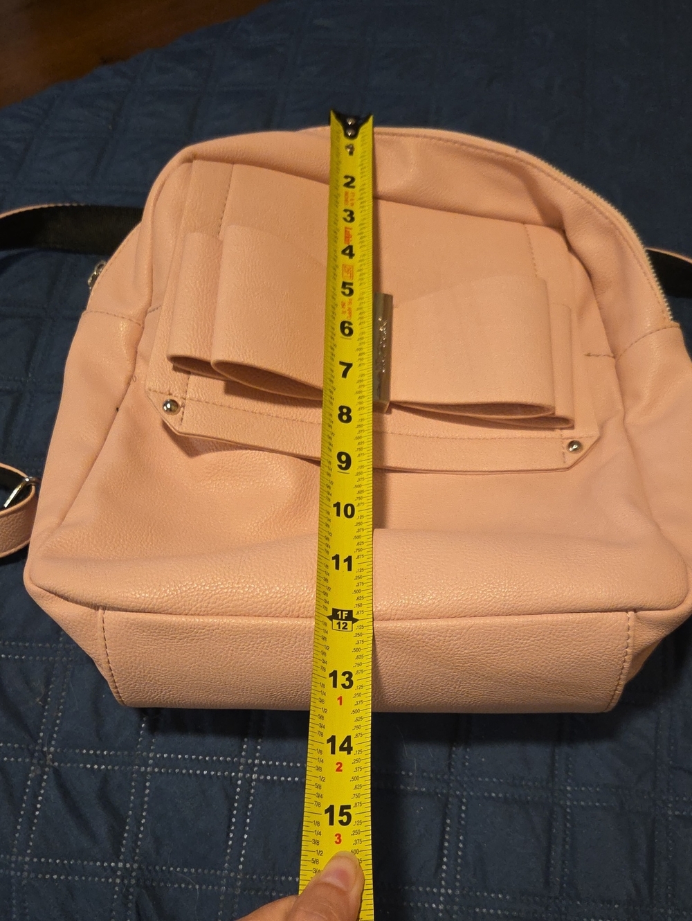 Betsey Johnson Pink Bow Front Backpack - Picture 14 of 17